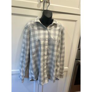 Vineyard Vines Size 14 Button-Down Plaid Top Classic